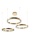 Step Into Design Lampa wisząca CIRCLE 60+80+100 LED złoty połysk na 1 podsufitce DN924-60+80+100 gold Step Into Design Lampa wisząca CIRCLE 60+80+100 LED złoty połysk na 1 podsufitce DN924-60+80+100 gold