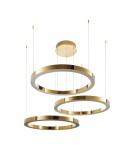 Step Into Design Lampa wisząca CIRCLE 60+80+100 LED złoty połysk na 1 podsufitce DN924-60+80+100 gold Step Into Design Lampa wisząca CIRCLE 60+80+100 LED złoty połysk na 1 podsufitce DN924-60+80+100 gold