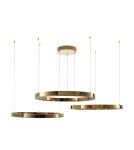 Step Into Design Lampa wisząca CIRCLE 60+80+100 LED złoty połysk na 1 podsufitce DN924-60+80+100 gold Step Into Design Lampa wisząca CIRCLE 60+80+100 LED złoty połysk na 1 podsufitce DN924-60+80+100 gold