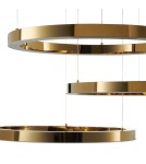 Step Into Design Lampa wisząca CIRCLE 60+80+100 LED złoty połysk na 1 podsufitce DN924-60+80+100 gold Step Into Design Lampa wisząca CIRCLE 60+80+100 LED złoty połysk na 1 podsufitce DN924-60+80+100 gold