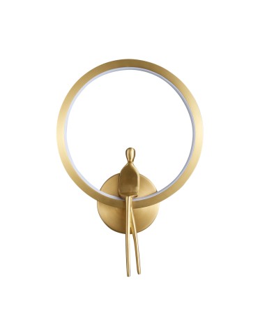 Step Into Design Lampa ścienna AMICI RING LED złota 27 cm ST-B3607 gold