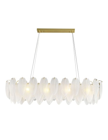 Step Into Design Lampa wisząca PIUMA LONG biała 100 cm ST-6289-10C - produkt 2