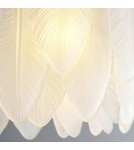 Lampy wiszące glamour -  Step Into Design Lampa wisząca PIUMA LONG biała 100 cm ST-6289-10C - product 5