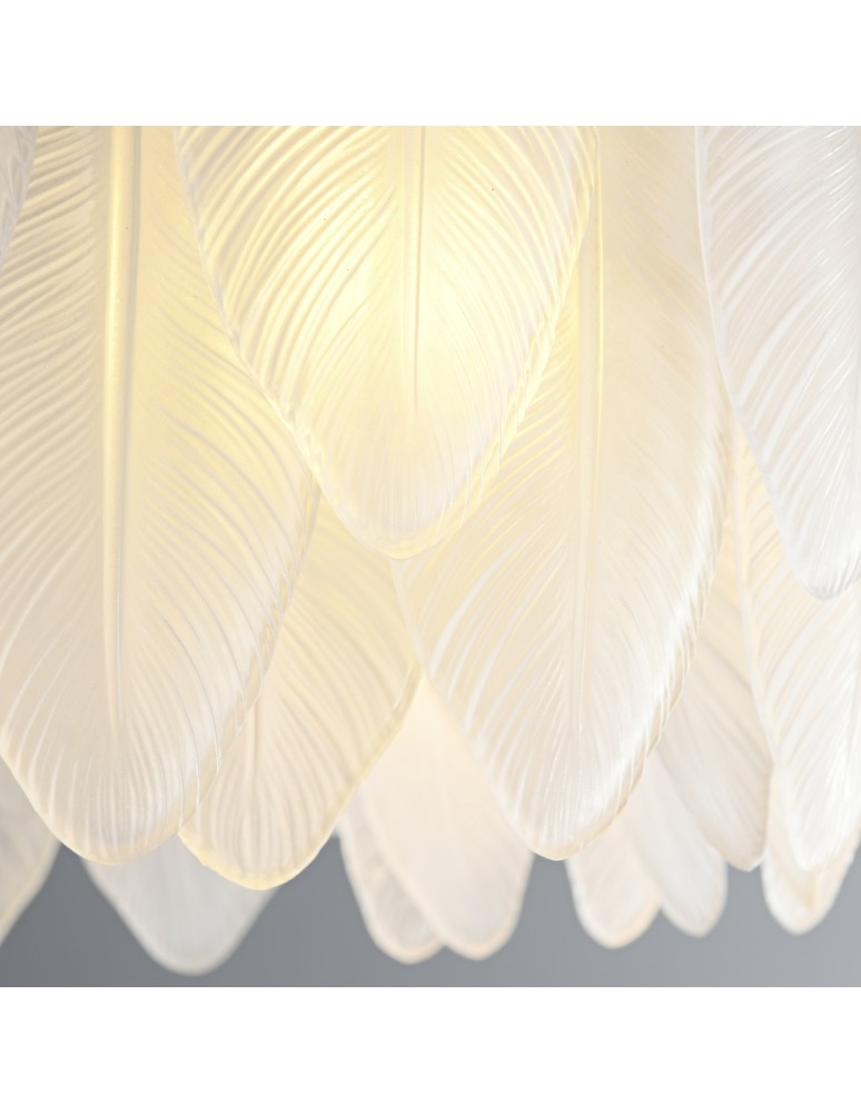 Step Into Design Lampa wisząca PIUMA LONG biała 100 cm ST-6289-10C