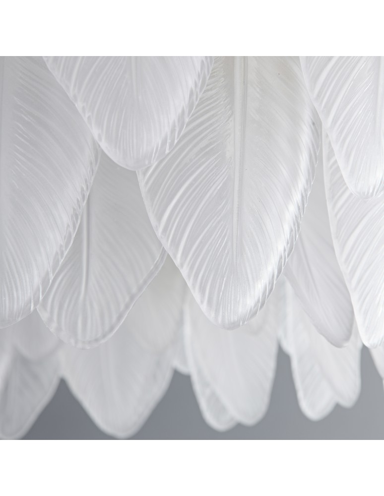Step Into Design Lampa wisząca PIUMA LONG biała 100 cm ST-6289-10C
