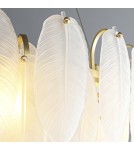 Lampy wiszące glamour -  Step Into Design Lampa wisząca PIUMA LONG biała 100 cm ST-6289-10C - product 7