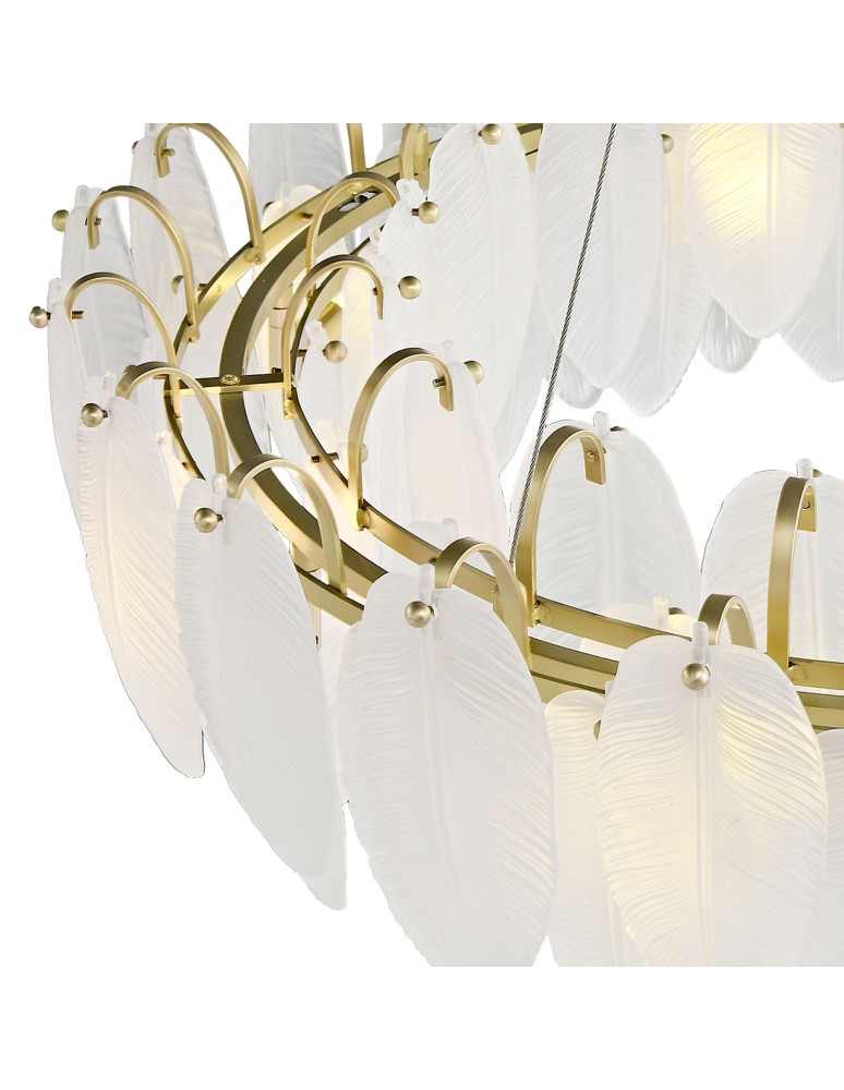 Step Into Design Lampa wisząca PIUMA LONG biała 100 cm ST-6289-10C