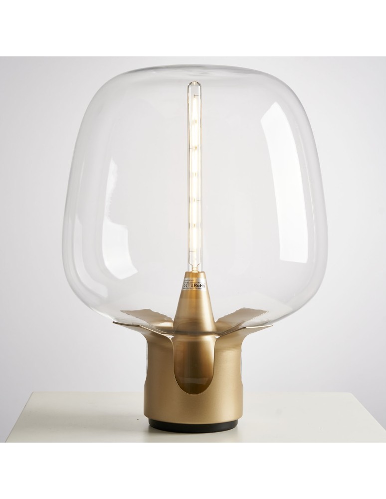 Step Into Design Lampa stołowa FATA transparentno złota 35 *46 cm ST-7278-S GOLD Step Into Design Lampa stołowa FATA transparentno złota 35 *46 cm ST-7278-S GOLD
