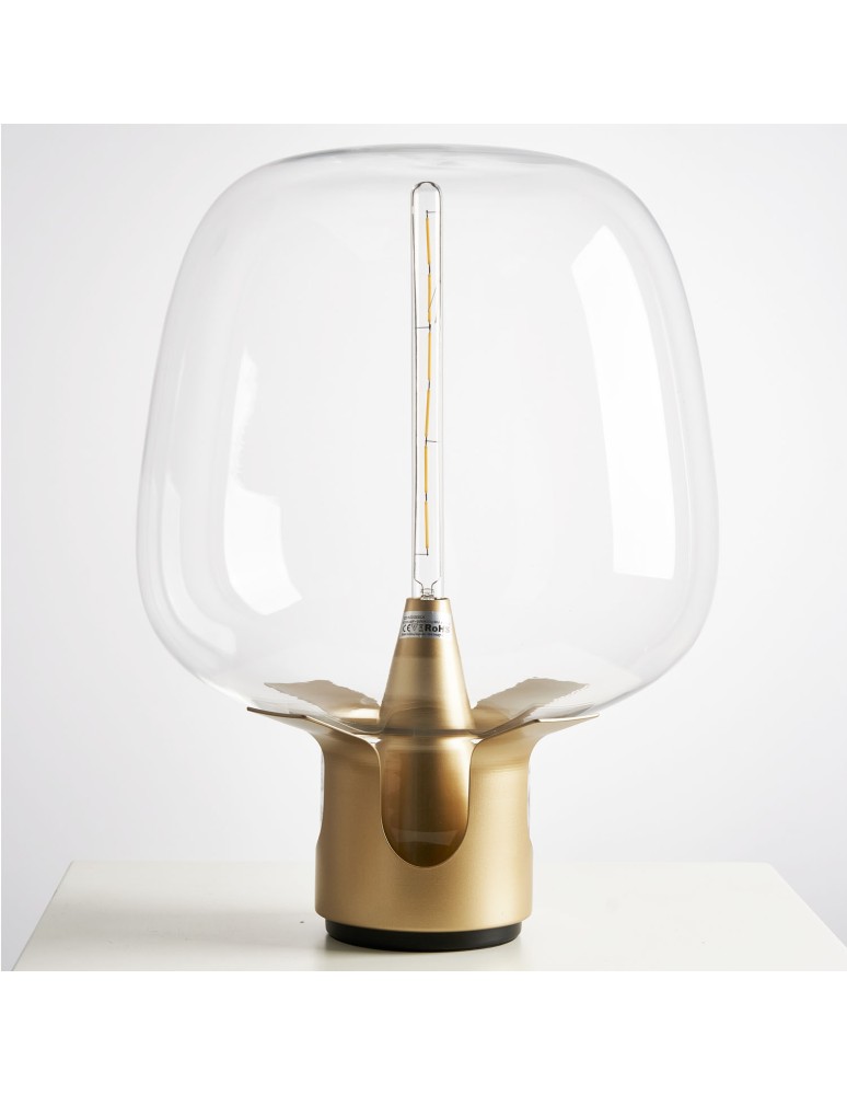 Step Into Design Lampa stołowa FATA transparentno złota 35 *46 cm ST-7278-S GOLD Step Into Design Lampa stołowa FATA transparentno złota 35 *46 cm ST-7278-S GOLD