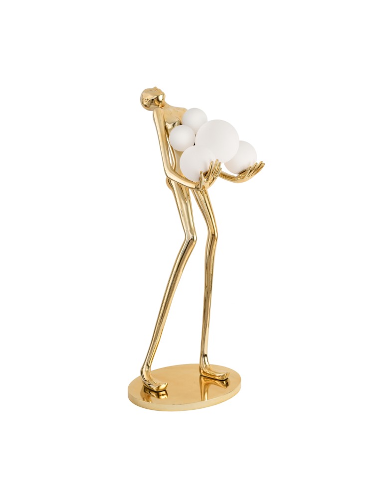 Step Into Design Lampa podłogowa WOMAN GOLD złoty połysk 180 cm F9312 gold Step Into Design Lampa podłogowa WOMAN GOLD złoty połysk 180 cm F9312 gold