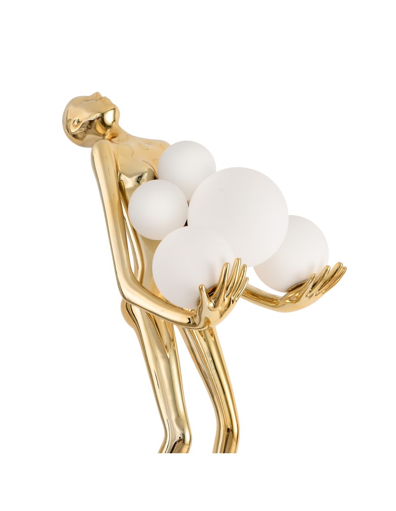 Step Into Design Lampa podłogowa WOMAN GOLD złoty połysk 180 cm F9312 gold Step Into Design Lampa podłogowa WOMAN GOLD złoty połysk 180 cm F9312 gold
