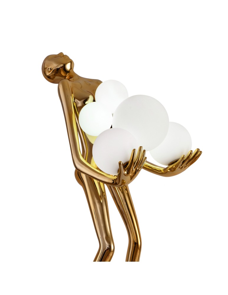 Step Into Design Lampa podłogowa WOMAN GOLD złoty połysk 180 cm F9312 gold Step Into Design Lampa podłogowa WOMAN GOLD złoty połysk 180 cm F9312 gold