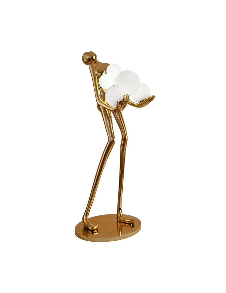 Step Into Design Lampa podłogowa WOMAN GOLD złoty połysk 180 cm F9312 gold Step Into Design Lampa podłogowa WOMAN GOLD złoty połysk 180 cm F9312 gold
