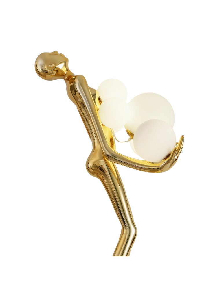Step Into Design Lampa podłogowa WOMAN GOLD złoty połysk 180 cm F9312 gold Step Into Design Lampa podłogowa WOMAN GOLD złoty połysk 180 cm F9312 gold