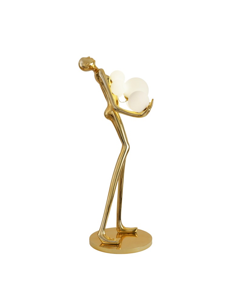 Step Into Design Lampa podłogowa WOMAN GOLD złoty połysk 180 cm F9312 gold Step Into Design Lampa podłogowa WOMAN GOLD złoty połysk 180 cm F9312 gold