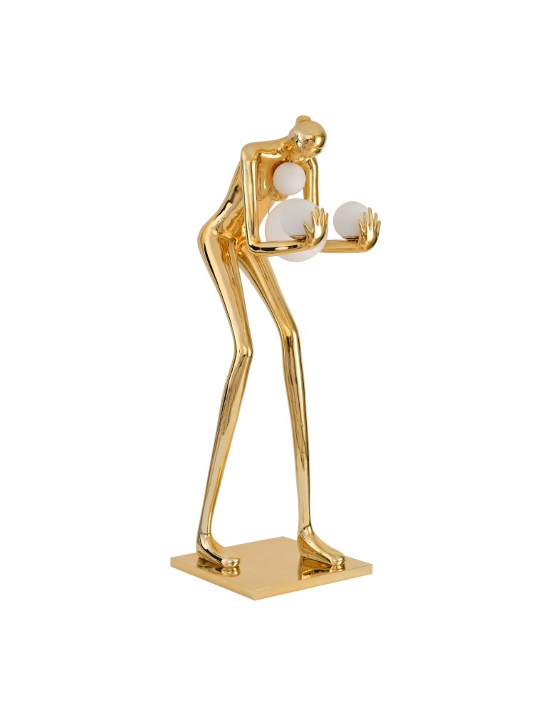 Step Into Design Lampa podłogowa WOMAN-2 GOLD złoty połysk 190 cm DN433-F gold Step Into Design Lampa podłogowa WOMAN-2 GOLD złoty połysk 190 cm DN433-F gold