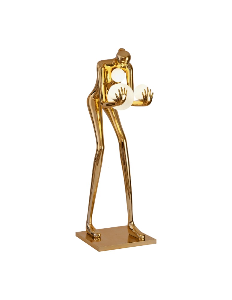Step Into Design Lampa podłogowa WOMAN-2 GOLD złoty połysk 190 cm DN433-F gold Step Into Design Lampa podłogowa WOMAN-2 GOLD złoty połysk 190 cm DN433-F gold