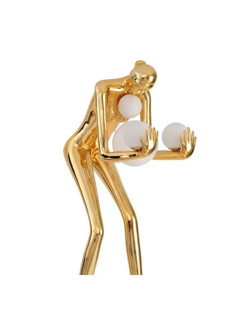 Step Into Design Lampa podłogowa WOMAN-2 GOLD złoty połysk 190 cm DN433-F gold Step Into Design Lampa podłogowa WOMAN-2 GOLD złoty połysk 190 cm DN433-F gold