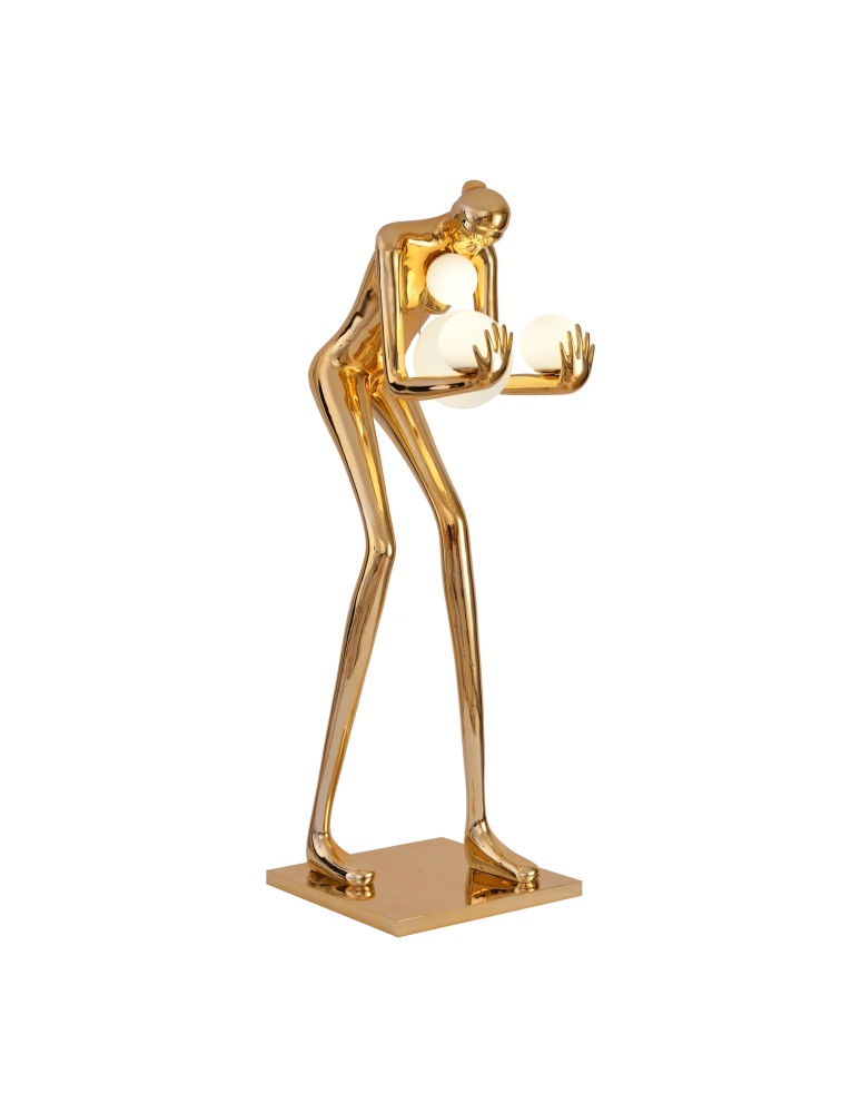 Step Into Design Lampa podłogowa WOMAN-2 GOLD złoty połysk 190 cm DN433-F gold Step Into Design Lampa podłogowa WOMAN-2 GOLD złoty połysk 190 cm DN433-F gold