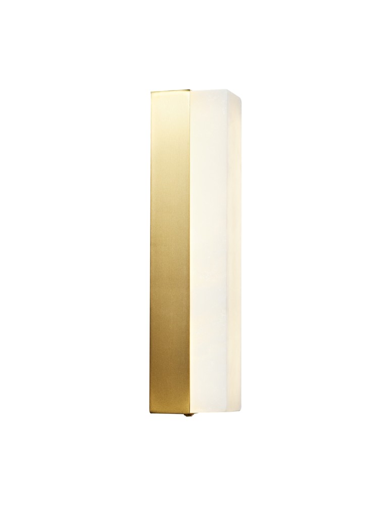 Step Into Design Lampa ścienna BLOCK biały marmur i mosiądz 40 cm ST-3390 Step Into Design Lampa ścienna BLOCK biały marmur i mosiądz 40 cm ST-3390
