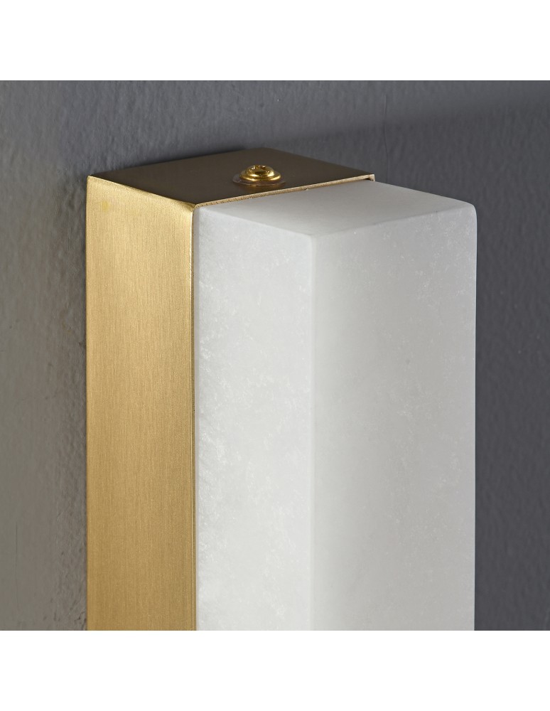 Step Into Design Lampa ścienna BLOCK biały marmur i mosiądz 40 cm ST-3390 Step Into Design Lampa ścienna BLOCK biały marmur i mosiądz 40 cm ST-3390