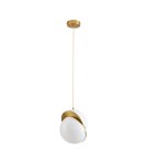 Lampy wiszące pojedyncze -  Step Into Design Lampa wisząca ORBITA biało złota 20 cm DP0067-200 - product 1