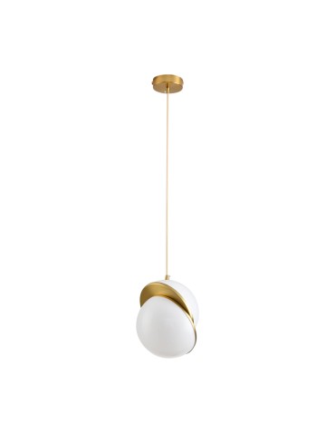 Step Into Design Lampa wisząca ORBITA biało złota 20 cm DP0067-200