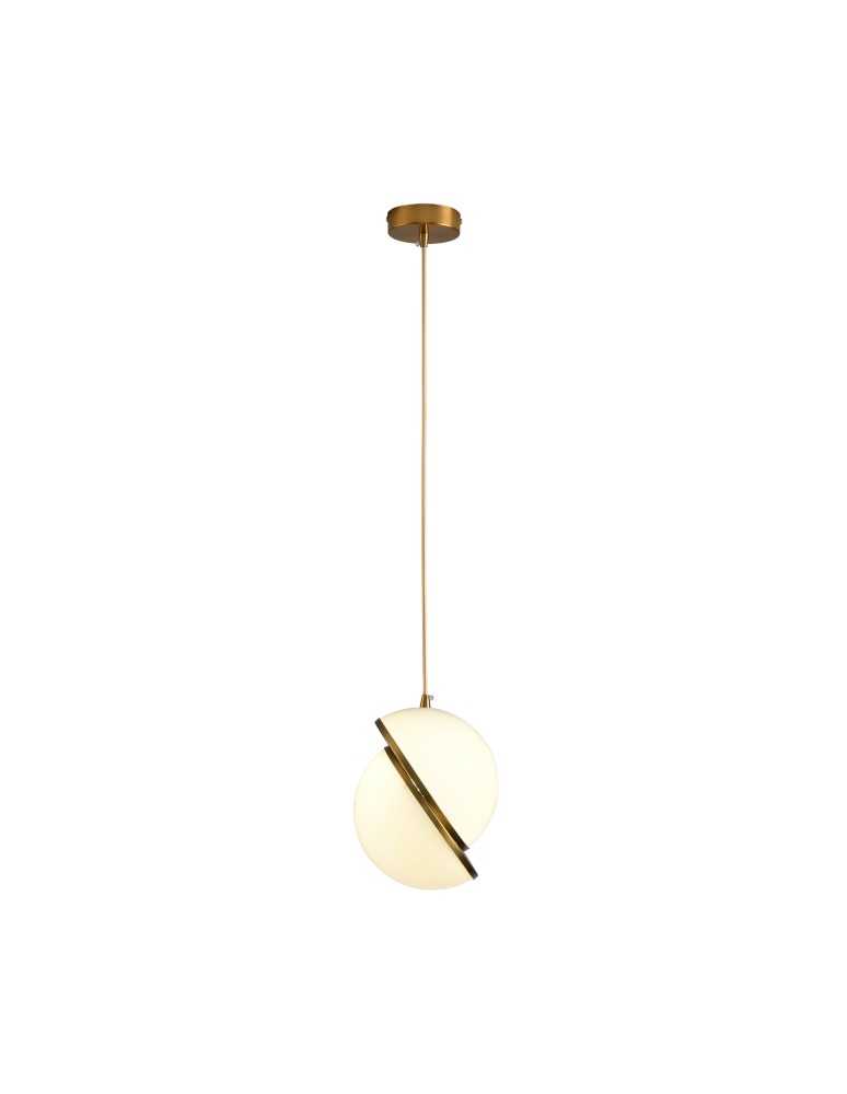 Step Into Design Lampa wisząca ORBITA biało złota 20 cm DP0067-200