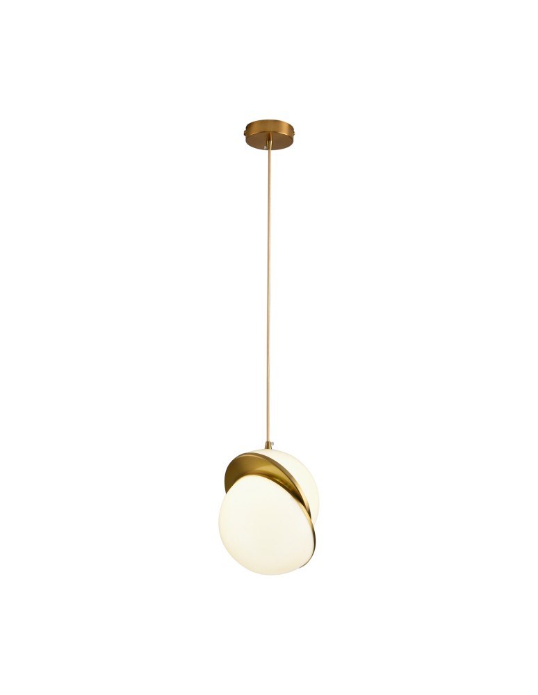 Step Into Design Lampa wisząca ORBITA biało złota 20 cm DP0067-200