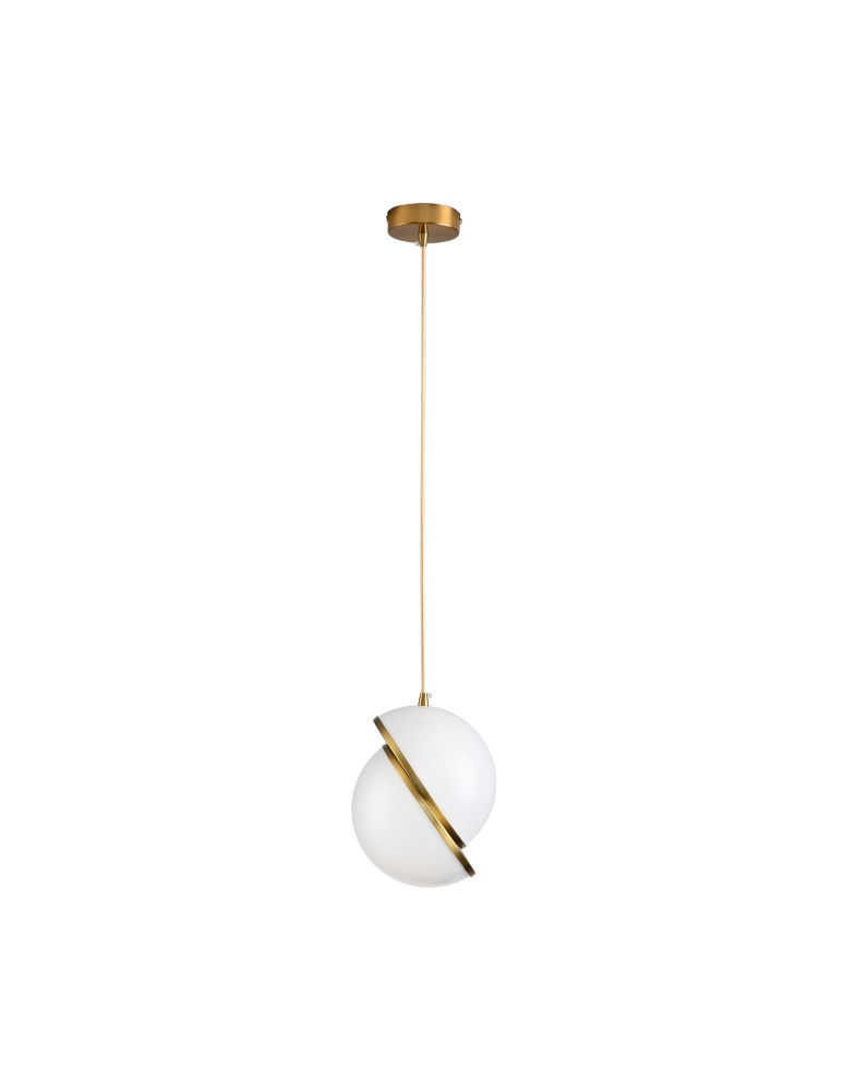 Step Into Design Lampa wisząca ORBITA biało złota 20 cm DP0067-200
