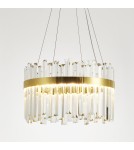 Lampy wiszące glamour -  Step Into Design Lampa wisząca ROYAL LED kryształowa złota 50 cm ST-1088-50 - product 1