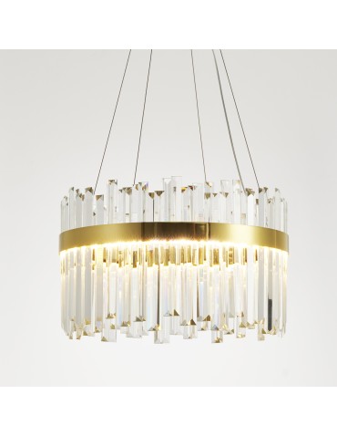 Step Into Design Lampa wisząca ROYAL LED kryształowa złota 50 cm ST-1088-50