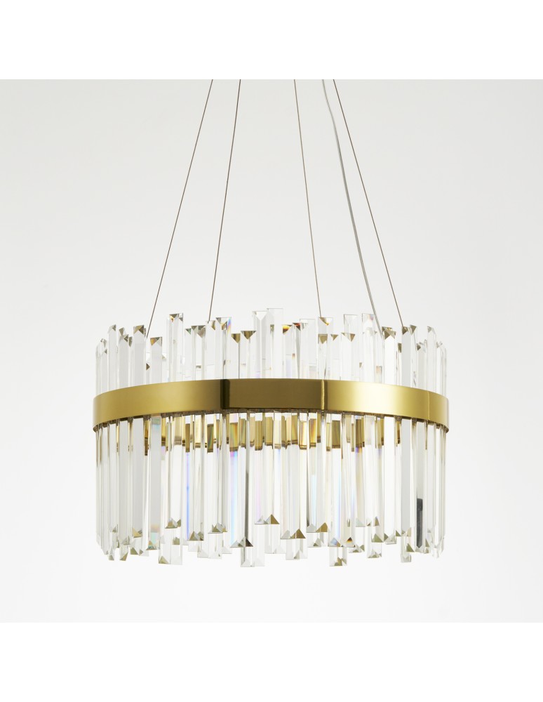 Lampy wiszące glamour -  Step Into Design Lampa wisząca ROYAL LED kryształowa złota 50 cm ST-1088-50 - product kolory-swiatla.pl 2