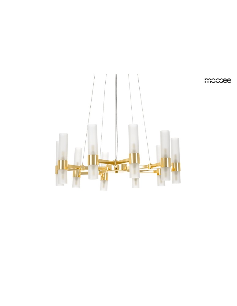 MOOSEE lampa wisząca TUBS 10 złota (MSE1501100456) MOOSEE lampa wisząca TUBS 10 złota (MSE1501100456)