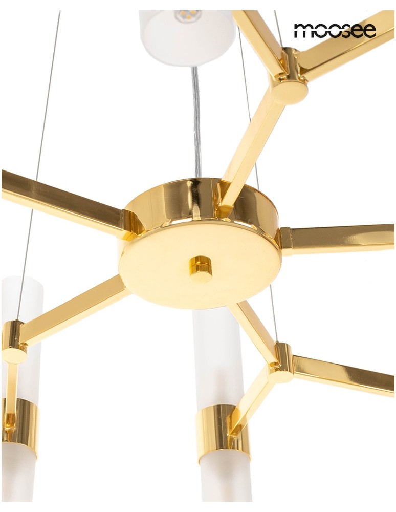 MOOSEE lampa wisząca TUBS 10 złota (MSE1501100456) MOOSEE lampa wisząca TUBS 10 złota (MSE1501100456)