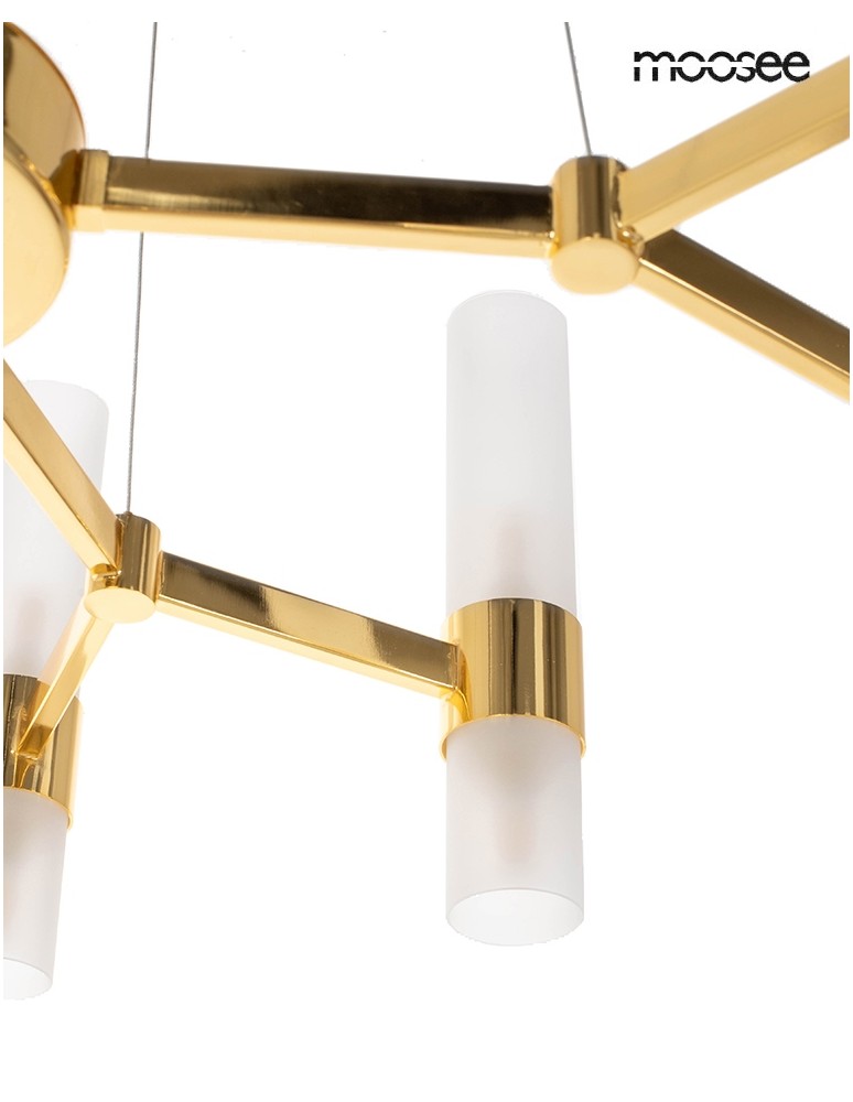 MOOSEE lampa wisząca TUBS 10 złota (MSE1501100456) MOOSEE lampa wisząca TUBS 10 złota (MSE1501100456)