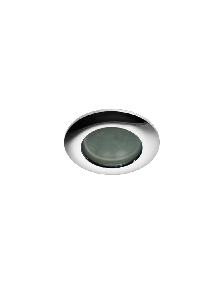Lampy podtynkowe hermetyczne - Azzardo EMILIO 1 CHROME 1xGU10 Wpuszczana Chrom IP54 AZ0808 - produkt kolory-swiatla.pl 1