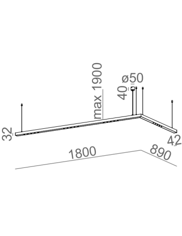 Aqform LENS LINE Wisząca 180x89 RC 13,5W 1510lm 50444 - produkt 2