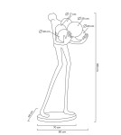 Lampy podłogowe designerskie - King Home MOOSEE lampa podłogowa HUMAN PREMIUM -    włókno szklane, szkło (MSE1501100339) - product 12