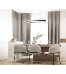 Lampy wiszące nad wyspę - Italux Sopla Wisząca LED 56W 3900 lm 3000K (Ciepła biel) Czarny, złoty PND-63728-56W-3K-BK-GD - product 2
