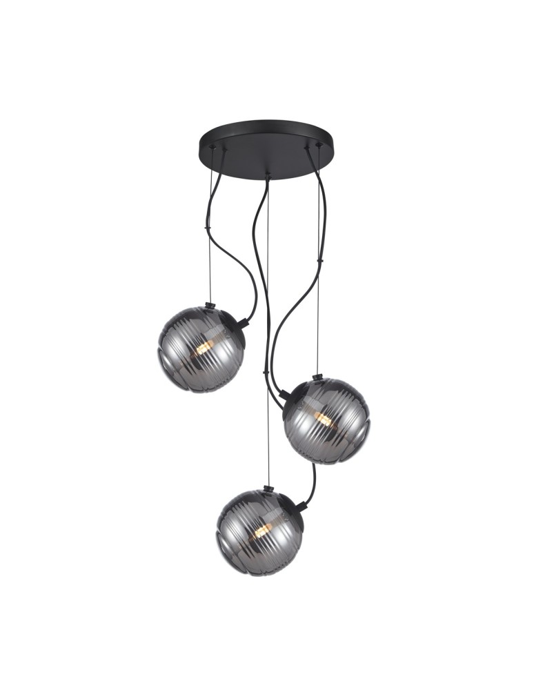 Italux Perona Wisząca 3xG9 40W Czarny mat PND-92389-3A-BK