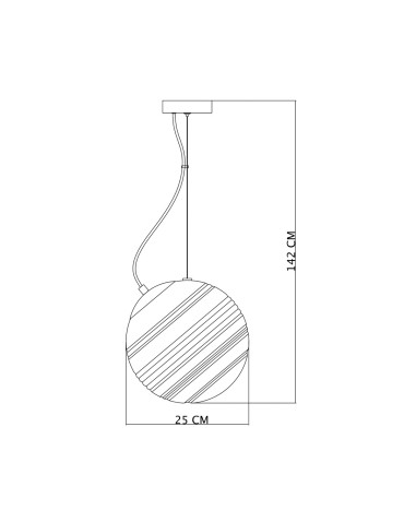 Italux Perona Wisząca 1xE27 60W Czarny mat PND-92389-1-BK - produkt 2
