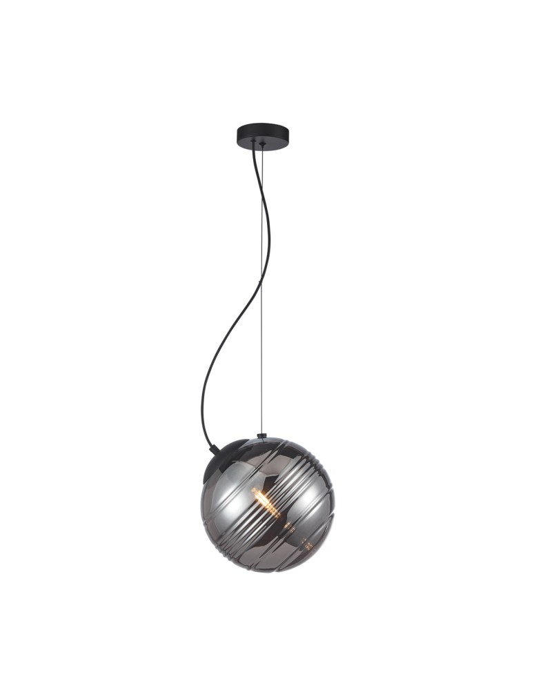 Italux Perona Wisząca 1xE27 60W Czarny mat PND-92389-1-BK