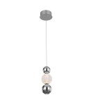 Lampy wiszące pojedyncze - Italux Oter Wisząca 2xLED 7W 400 lm 3000K (Ciepła biel) Chrom PND-83728-7W-3K-CH - product 1