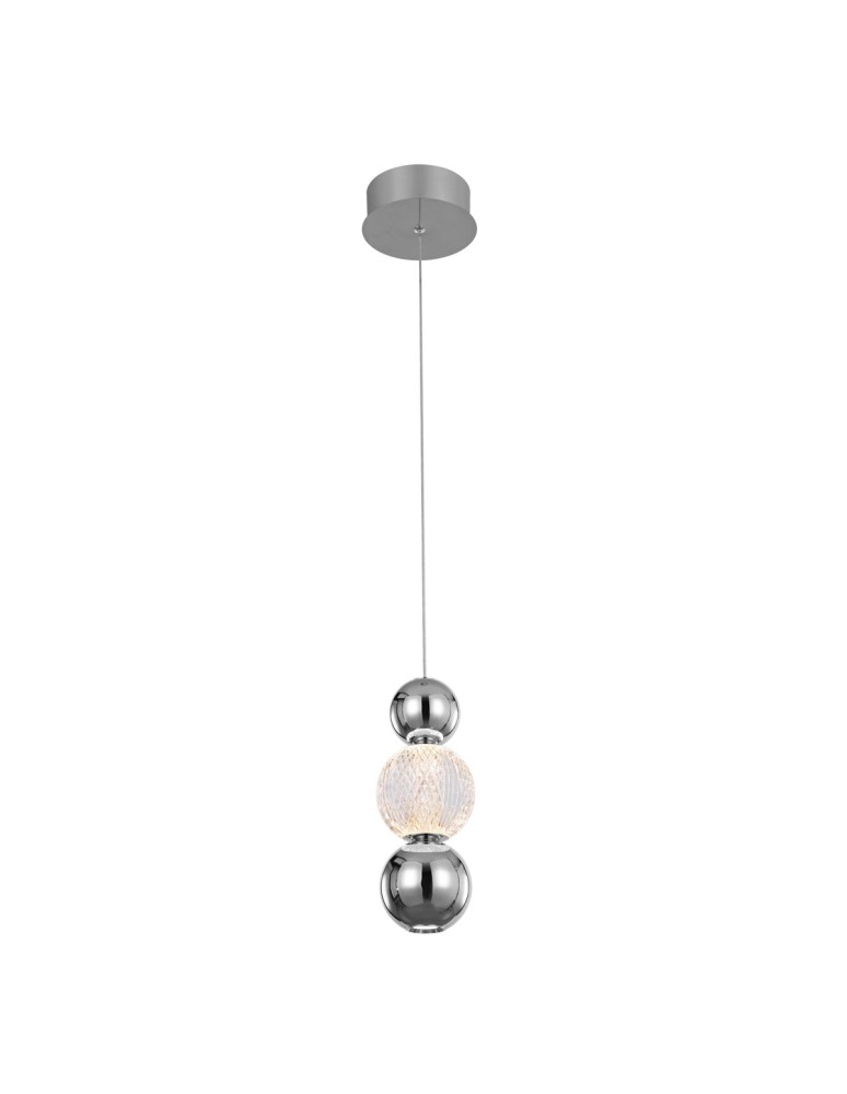 Italux Oter Wisząca 2xLED 7W 400 lm 3000K (Ciepła biel) Chrom PND-83728-7W-3K-CH
