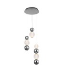 Lampy wiszące potrójne - Italux Oter Wisząca 7xLED 21W 1300 lm 3000K (Ciepła biel) Chrom PND-83728-21W-3K-CH - product 1
