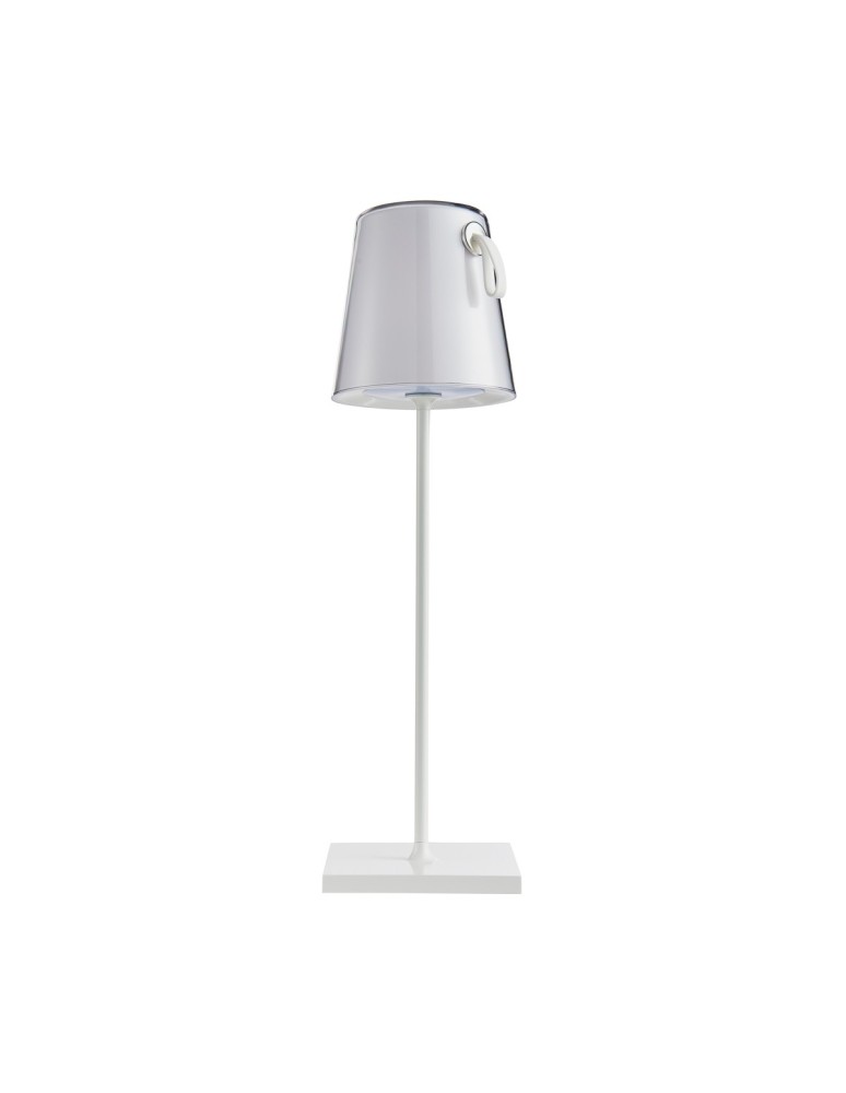Italux Ostap Stołowa przenośna LED 5W 300 lm 3000K + RGB IP54 Biały TB-2749-WH
