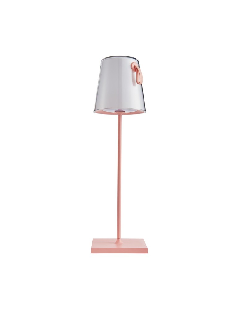 Italux Ostap Stołowa przenośna LED 5W 300 lm 3000K + RGB IP54 Różowy TB-2749-PK
