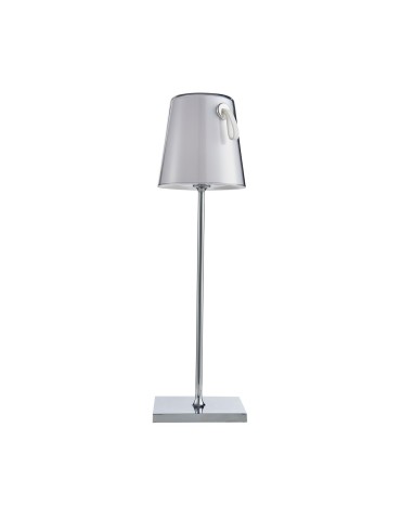 Italux Ostap Stołowa przenośna LED 5W 300 lm 3000K + RGB IP54 Chromowy TB-2749-CH