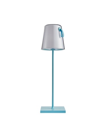 Italux Ostap Stołowa przenośna LED 5W 300 lm 3000K + RGB IP54 Niebieski TB-2749-BL